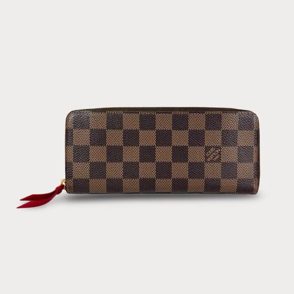 Louis Vuitton Brown and Black Checkered Wallet